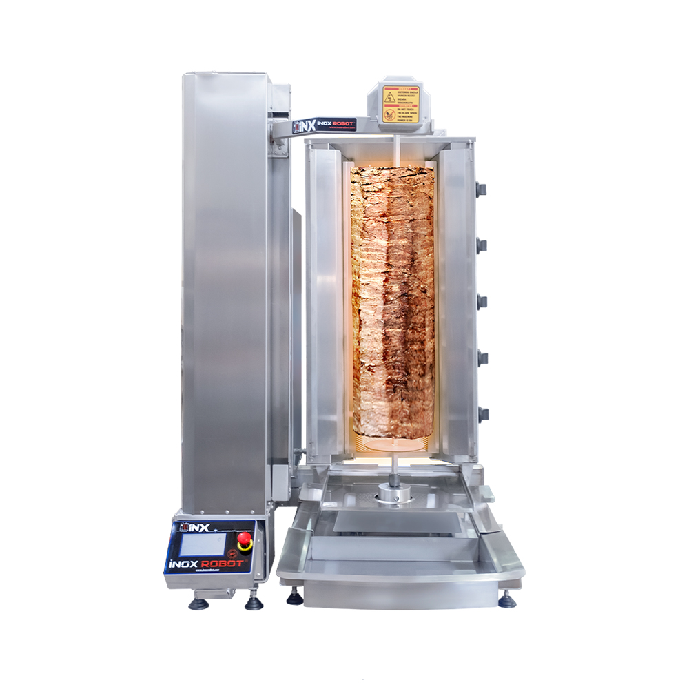 İnox 120 KG 5 Radyanlı Gazlı Döner Robotu