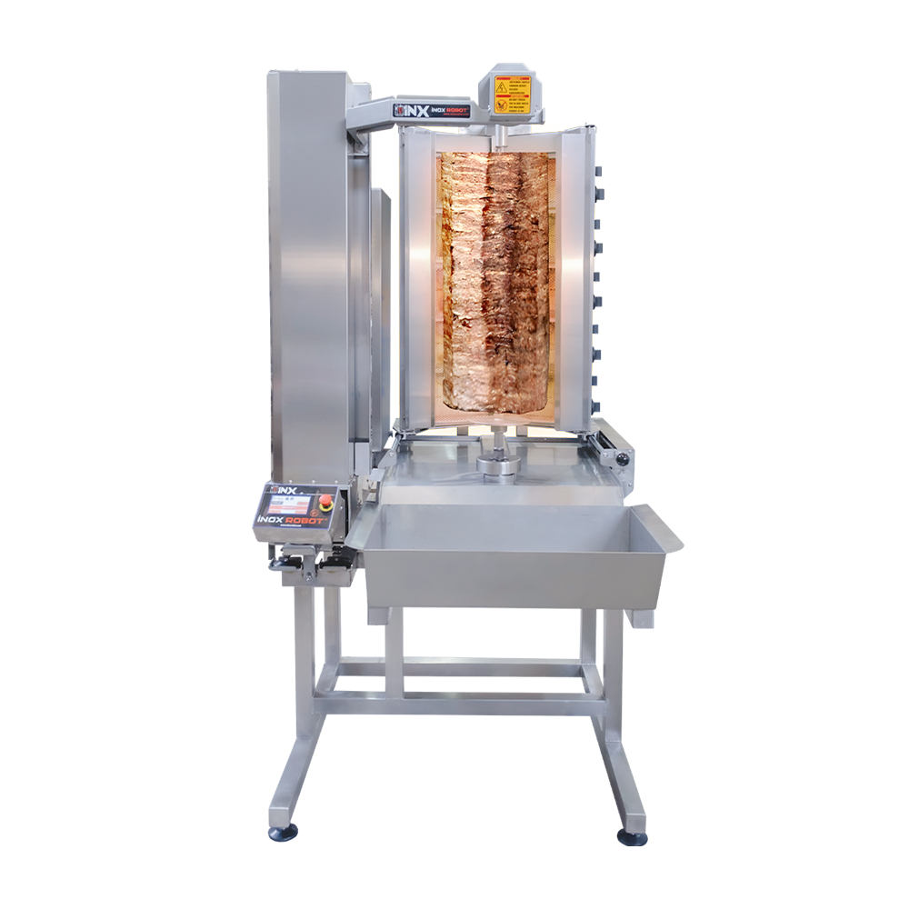 İnox 150 KG 10 Radyanlı Gazlı Döner Robotu